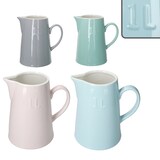 thumbnail of Krug Emilia Mint 1L Steingut grün-creme Milchkanne mit Henkel Saftkaraffe Wasser