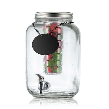 TABLECRAFT - BDG3000 - Dosatore di liquidi. Include infusore - Capacità 7,5 litri - 25 x 25 x 35 cm - Trasparente