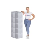 thumbnail of PROREGAL SparSet 5x Eurobox NextGen Economy, Griffe zu, HxBxT 32x40x60cm, 65 Liter, Eurobehälter, Box, Transportbehälter
