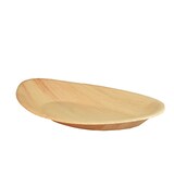 thumbnail of PAPSTAR 25 Teller, Palmblatt "pure" oval 26 cm x 17 cm x 2,5 cm