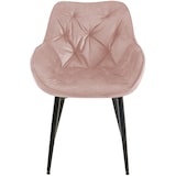 thumbnail of Set di 4 poltroncine Tanna in velluto rosa