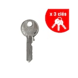 thumbnail of Batteuse filetée 5G spéciale environnement marin, épaisseur maxi 23mm, laiton, 3 clés - THIRARD