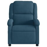 thumbnail of vidaXL Massagesessel Blau Samt
