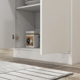 thumbnail of HOMCOM Credenza Cucina Alta con 2 Armadietti e Cassetto Bianco