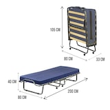 thumbnail of Dmora Klappbett Rosalba, Kinderbett mit 15 Lattenrost, Platzsparendes Einzelbett, 100% Made in Italy, 80x200h40 cm, inklusive Matratze