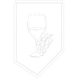 thumbnail of Sovie HORECA Weinmanschette Romeo aus Tissue 9-lagig, 100 x 65 mm, 150 Stück - Wein Trauben Einweg Manschette