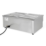 thumbnail of Vertes Speisenwärmer Buffetwärmer 1500W Edelstahl, 4x 1/4 GN Behälter (4x 2,8L), Ablasshahn, Bain Marie, 50-200°C