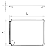 thumbnail of Vajilla de servir. Fibra chuletón blanca 400x200x20 mm.