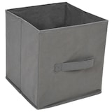 thumbnail of vidaXL Lagerschrank mit 3 Stoff-Schubladen Grau 34x34x101 cm Stahl