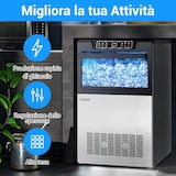thumbnail of Macchina per Cubetti Ghiaccio Professionale - Macchina del Ghiaccio Casa 45KG/24h, 320W