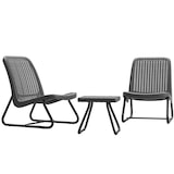 thumbnail of tectake Wicker zitgroep Modica voor 2 personen, ergonomisch - grijs - 405023