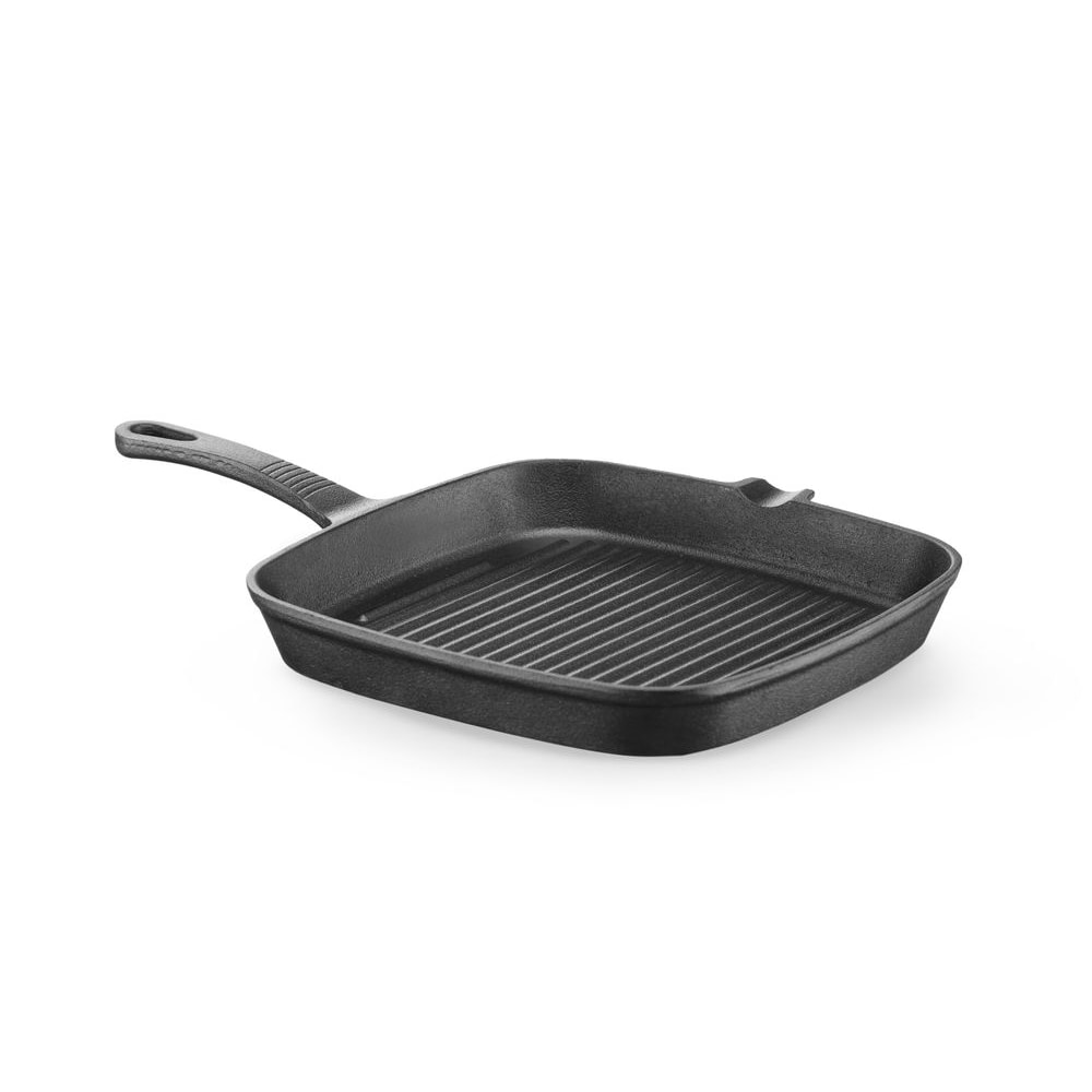 HENDI Gietijzeren grillpan, 230x230x(H)25mm