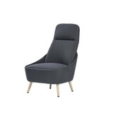 thumbnail of Dmora Bürostuhl Dcelli, Büro-Wartestuhl, Ergonomischer Wartestuhl, 77x65h100 cm, Anthrazit