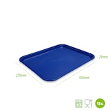 thumbnail of Tabuleiro Fast Food pequeno 35 x 27 cm. Cor azul. (Lote com 12 unidades). DENOX.