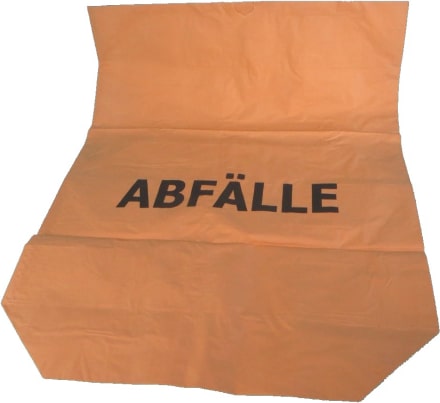 25 Bio Müllsäcke Abfallsäcke braun "Abfälle" nassfest 120l 700x950mm 2-lagig