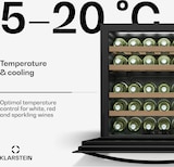 thumbnail of Klarstein Vinoline 30 Built-In Uno Weinschrank | 30 Flaschen | integrierbar | LED | leise Schwarz