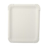 thumbnail of ABC Pak 500 Teller, Pappe [ff] eckig 16,5 cm x 20 cm weiss (95648, 2x250 Stück)