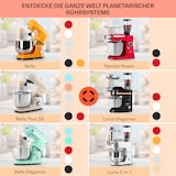 thumbnail of Klarstein Bella Elegance Küchenmaschine 1800 W 2,7 PS 5,2 Ltr Edelstahl BPA-frei Rot