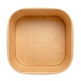 thumbnail of Contenedores Cuadrados 1230 Ml 320 + 26 Pe G/M2 16,7X16,7X6,6 Cm Natural Kraft (300 Unidades)