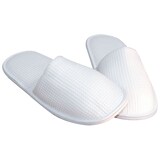 thumbnail of 10x10 Paar Slipper "Relax" Weiss 28 cm lang Hotelslipper Einwegslipper Einweghausschuhe Gästehausschuhe Hausschuhe