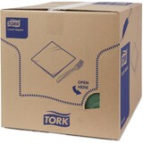 thumbnail of Tork Serviette 477413 33x33cm 3lg. 1/4 Falz dunkelgrün