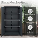 thumbnail of Metallschrank mit Hohe Schublade RUEL 195x90x40cm Anthrazit Büroschrank Aktenschrank Stahlschrank Fachbodenschrank Werkstattschrank