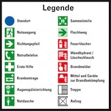 thumbnail of Dreifke® Legende für Flucht- und Rettungspläne, ISO 7010, Folie, selbstklebend, 80x80mm