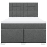 thumbnail of vidaXL Boxspringbett mit Matratze Dunkelgrau 160x200 cm Stoff