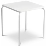 thumbnail of Mesas de acero cuadradas 67x67 de color blanco. Mobiliario hostelería apilable para interior y terraza exterior de bar, restaurante y hostelería.