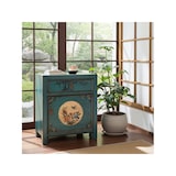 thumbnail of OPIUM OUTLET Table de chevet chinois petite commode de nuit asiatique orientale vintage asia meubles en bois entièrement monté