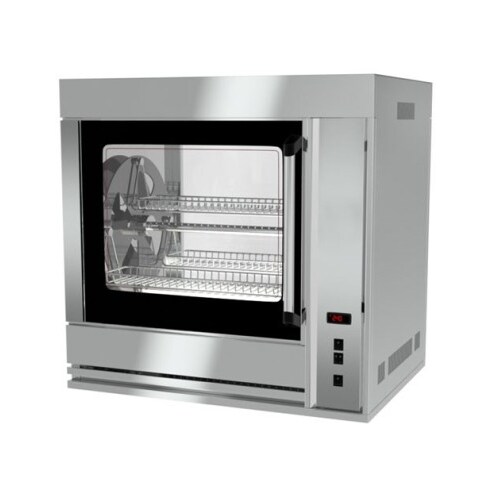 Rôtissoire à balancelle électrique - 7 paniers - 35/42 poulets | MCM - BA7B - 380 V