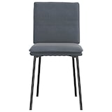 thumbnail of Esszimmerstühle VERA 2er Set Dunkelgrau Samt | Polsterstühle Küchenstuhl Wohnzimmerstühle Essstühle bequem