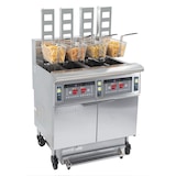 thumbnail of Elektrische friteuse met automatische  lifter en filtratiee 4 x 12 liter 17+17kW CFPRAF124 Casselin