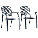 thumbnail of vidaXL Tuinstoelen stapelbaar 2 st staal antraciet