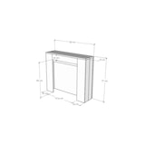 thumbnail of Consolle allungabile 90x25/211 cm Kiba Antracite