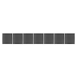 thumbnail of vidaXL Zaunelement Set WPC 1218x186 cm Schwarz