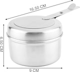 thumbnail of METRO PROFESSIONAL  Brennstoffbehälter, Edelstahl, 16.5 x 9 x 6.5 cm, mit Deckel, 2 Stück