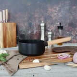 thumbnail of Ogo Living - Set 3 casseroles ector noir en aluminium 16/18/ 20cm avec poignée bois