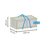 thumbnail of Schutzhülle/Aufbewahrungstasche für Auflagen, Grau, rechteckig, 200 cm x 75 cm x 60 cm