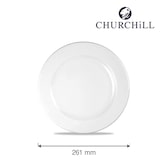thumbnail of Churchill Profil Weiß Flachteller 26,1 cm, 12 Stück