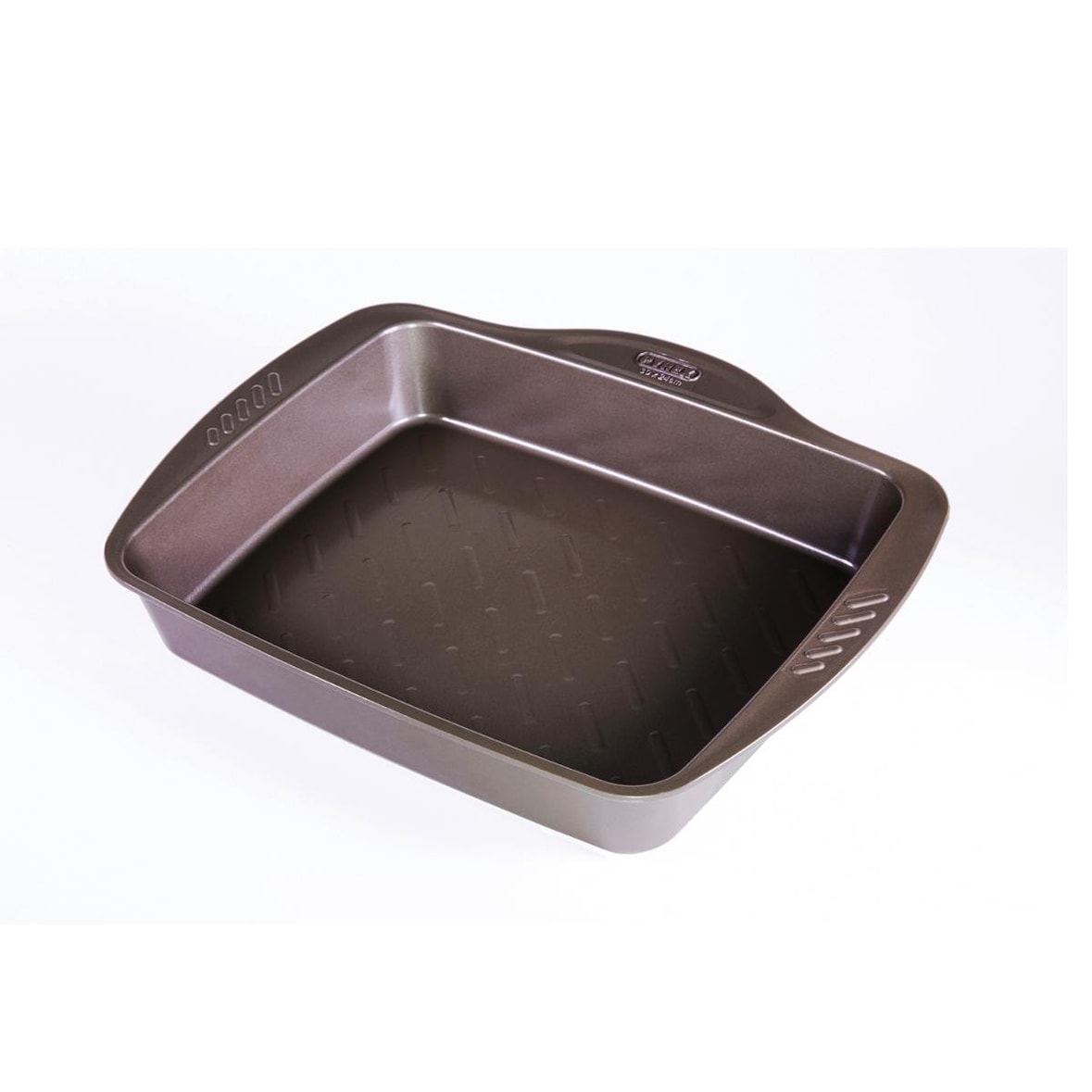 pyrex fuente rectangular acero 40x31cm asimetria