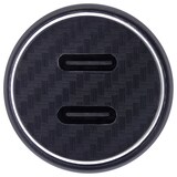 thumbnail of InLine® USB KFZ Stromadapter Power Delivery, 2x USB-C, schwarz, max. 33W