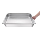 thumbnail of Equipementpro - Recipiente gastronorm de acero inoxidable GN 2/1 100 mm Vogue
