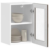 thumbnail of vidaXL Küchen-Hängeschrank mit Glastür Porto Braun Eichen-Optik