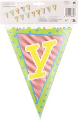 thumbnail of 10 X Wimpelkette, Papier 4 m "Happy Birthday" lackiert