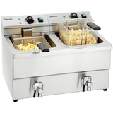 thumbnail of Friteuse | IMBISS II | Elektrisch | 8+8L | 50°C/190°C | 6.5kW (2x 230V) | Aftapkranen | 580x630x410(h)mm