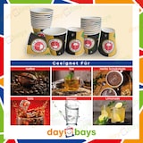 thumbnail of DayBays 5000 Stk. Kaffeebecher 7oz/175ml Ø6cm " Coffee To Go Becher " Pappe mit PE-beschichtet