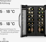 thumbnail of Klarstein Vinamour Weinkühlschrank | 2 Kühlzonen | 7 Regale | Touch-Bedienung | UV-Schutz Schwarz