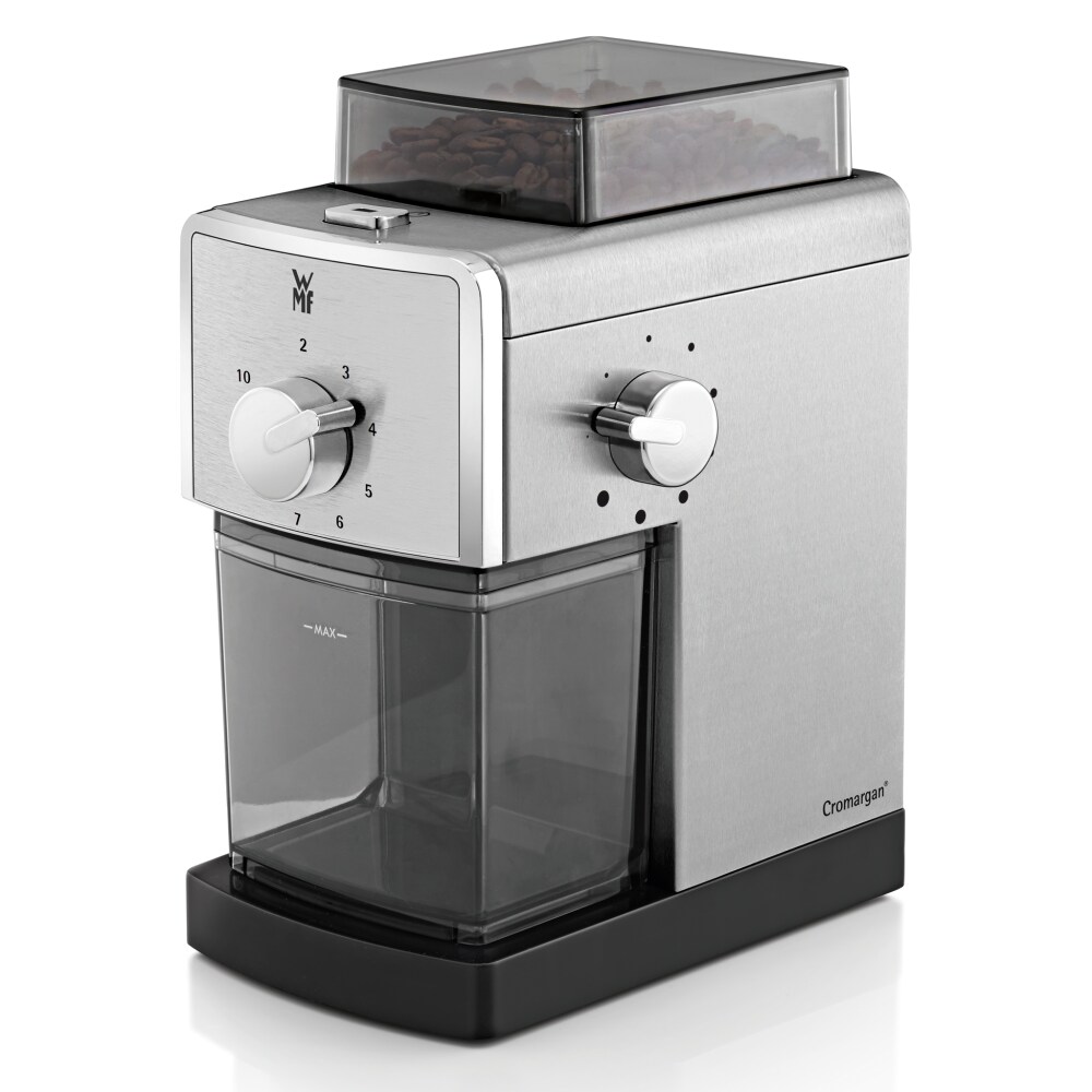 WMF Stelio Kaffeemühle Edelstahl, 17-stufig, aromaschonend