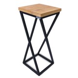 thumbnail of DELUKE® Blumenständer Holz Metallgestell KABRI - 50cm hoch, Eichenholz | Dekoständer für Blumen Pflanzenregal Pflanzenständer